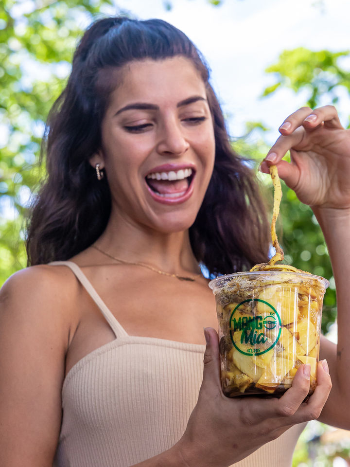 Vaso de mango biche